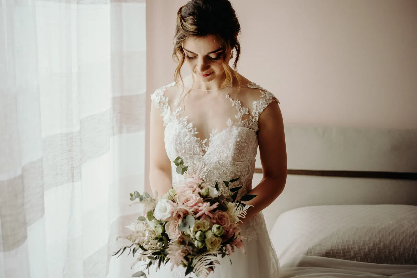 Martina daniele bride portrait wedding dress