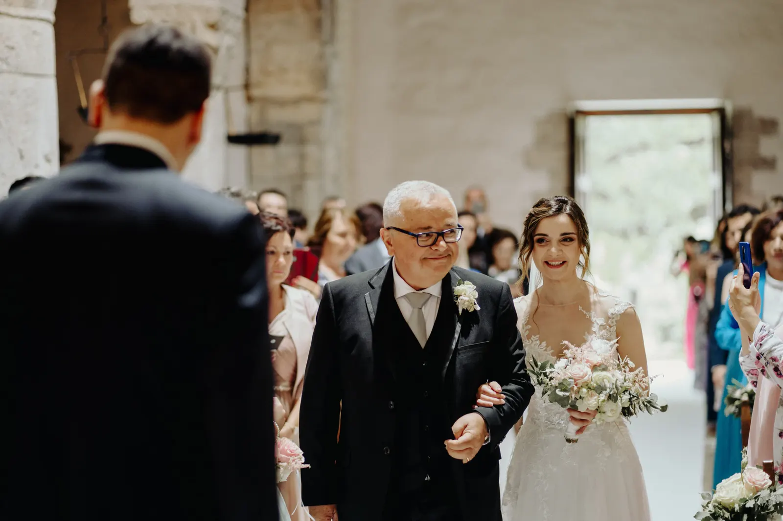 Martina daniele wedding ceremony church san nicolo