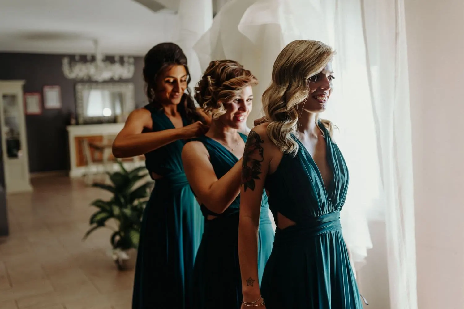 San pietro sopra le acque wedding group guests