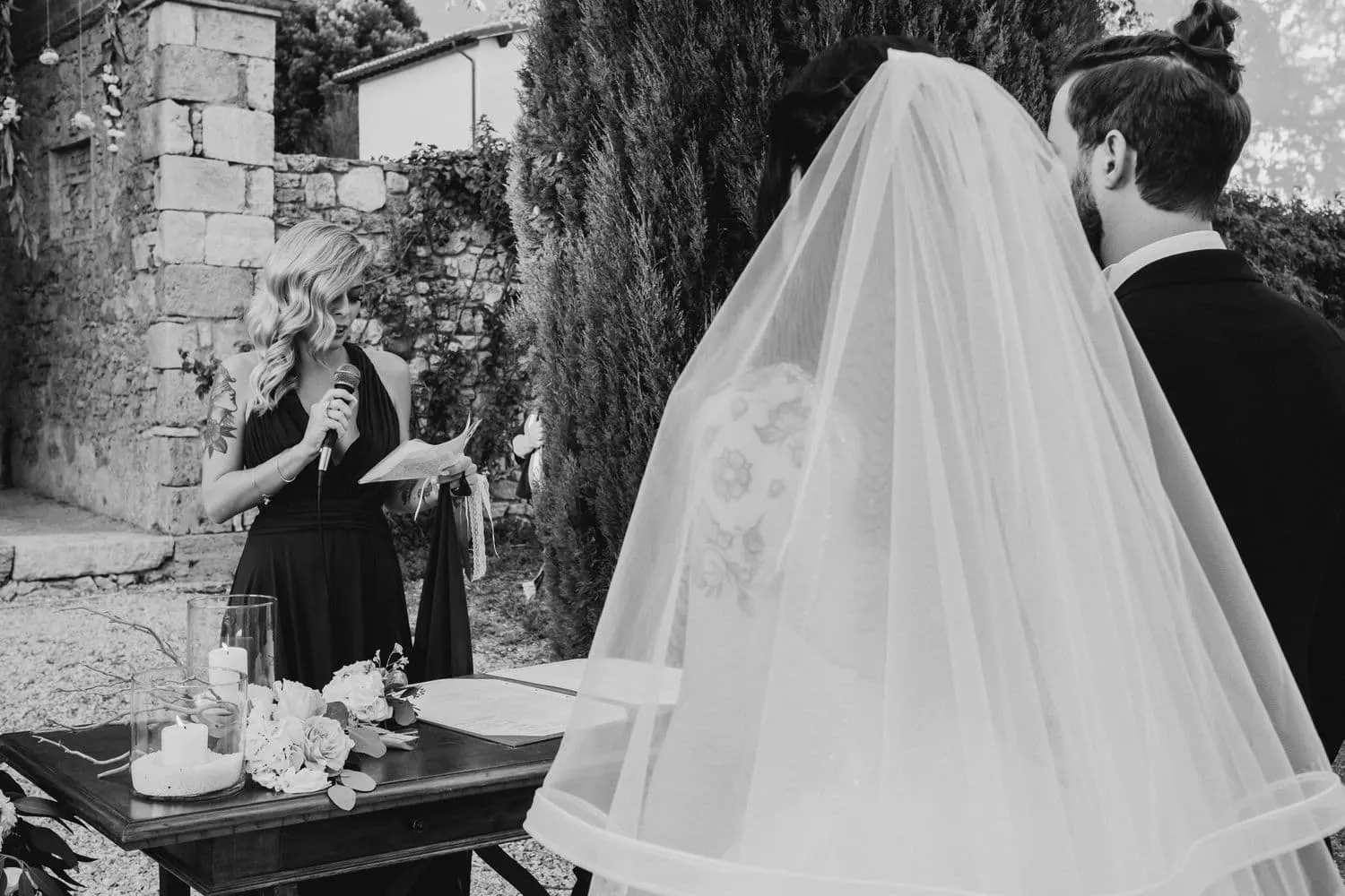 San pietro sopra le acque bride portrait veil