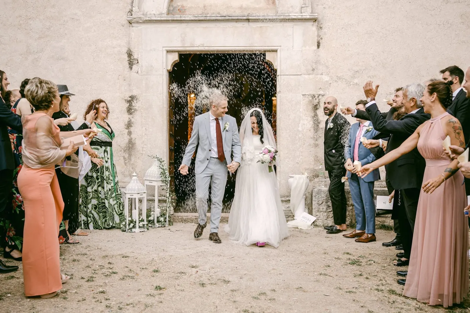 Wedding reception party san pietro valle abbey