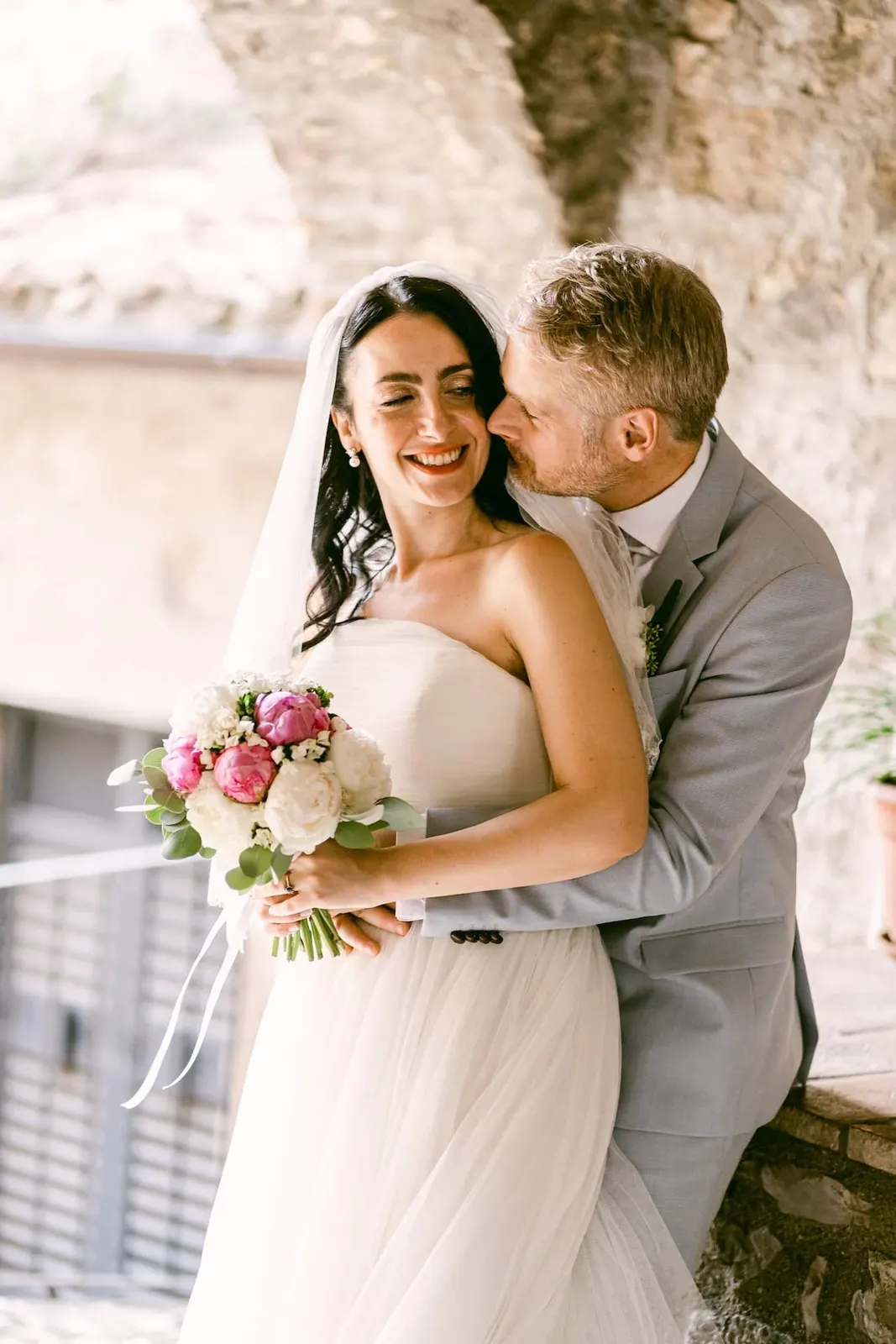 Bride portrait abbazia san pietro valle outdoor