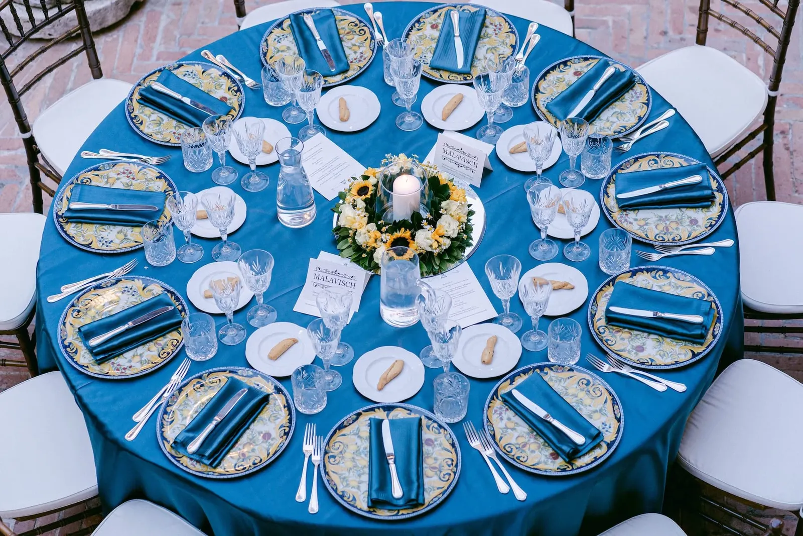 Wedding reception decoration abbazia san pietro valle